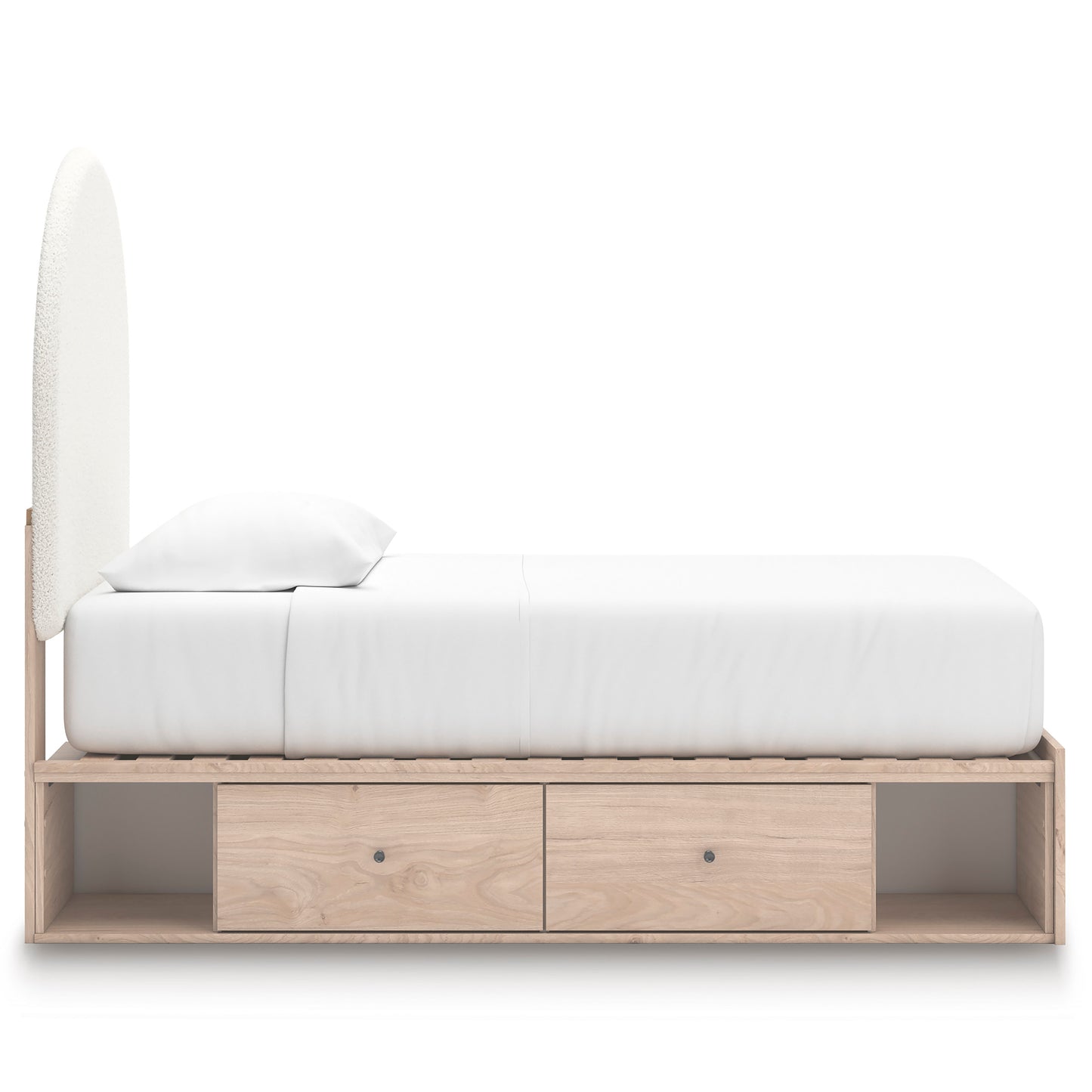 Shapella Upholstered Panel Bed with Double Storage