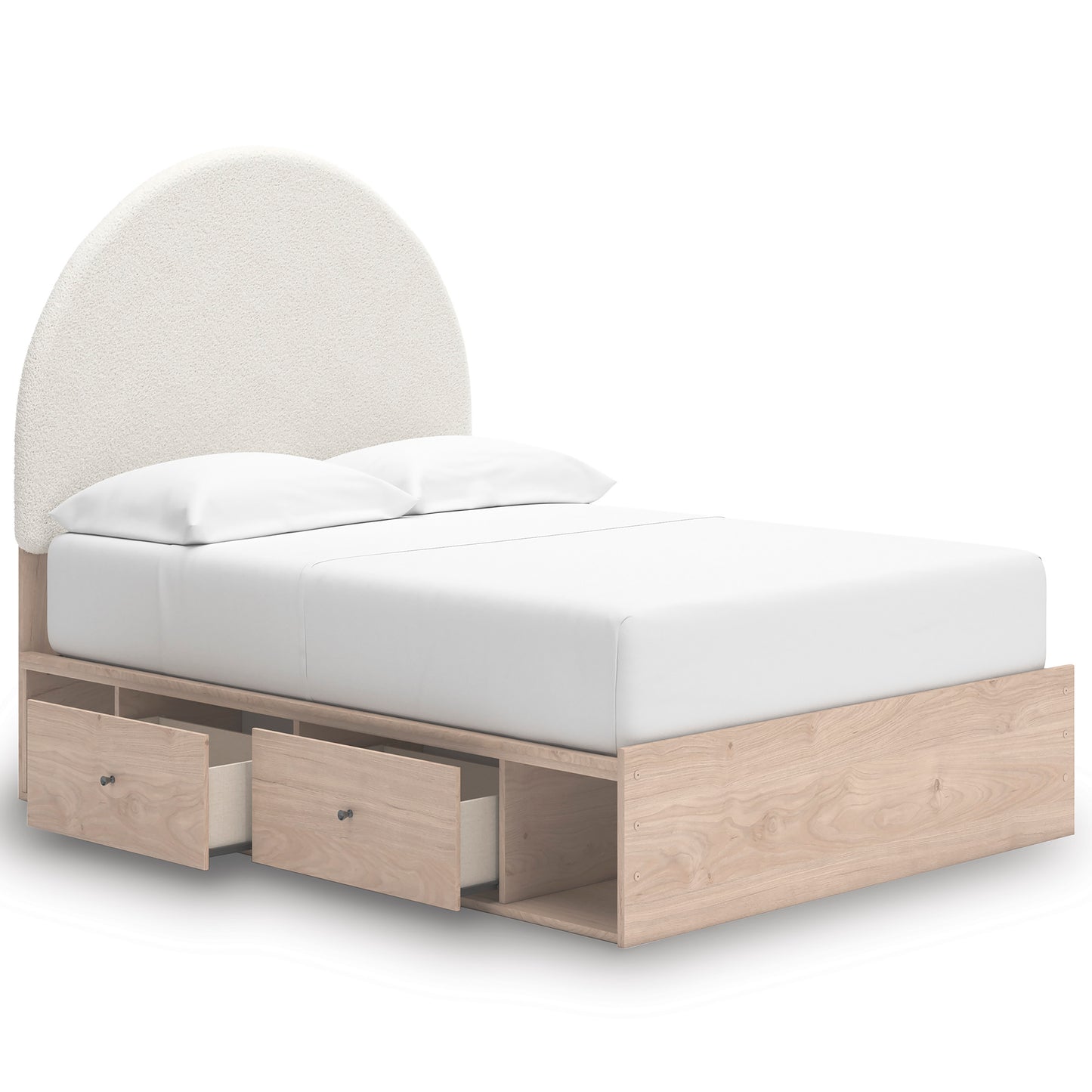 Shapella Upholstered Panel Bed with Storage