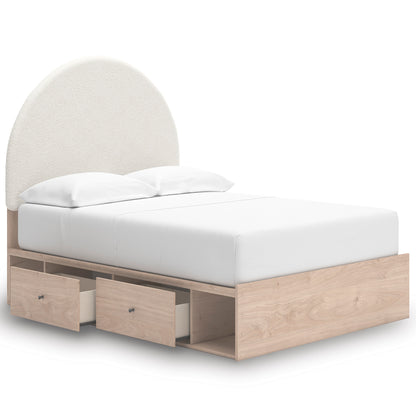Shapella Upholstered Panel Bed with Storage