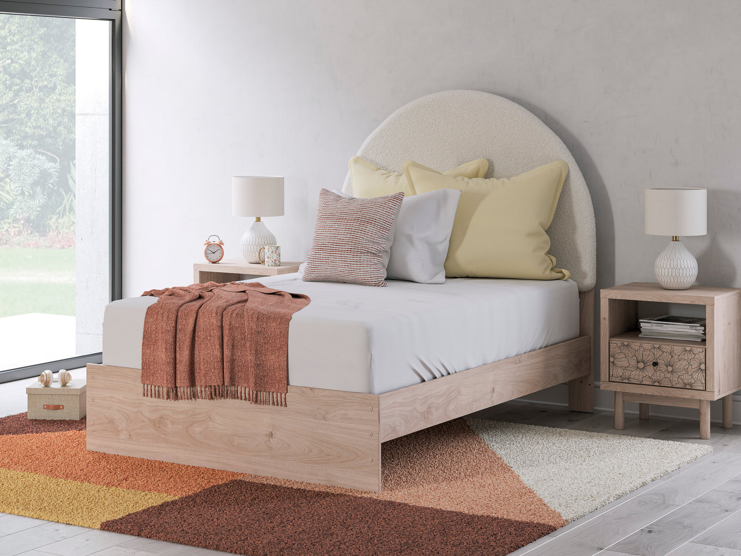 Shapella Upholstered Panel Bed