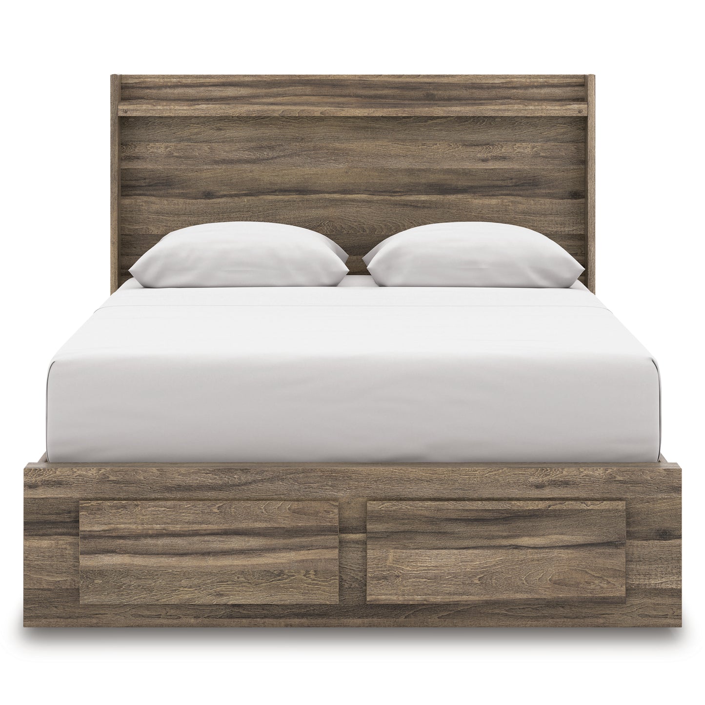 Baystorm Queen Panel Bed With 2 Storage Drawers