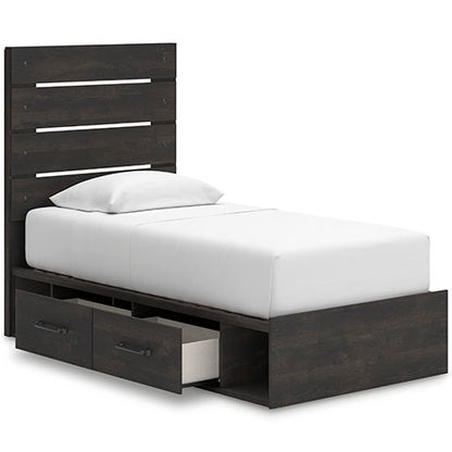 Delmorta Panel Storage Bed