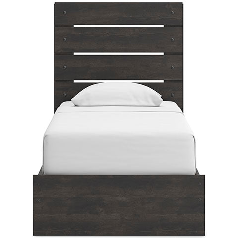 Delmorta Panel Bed with Double Storage