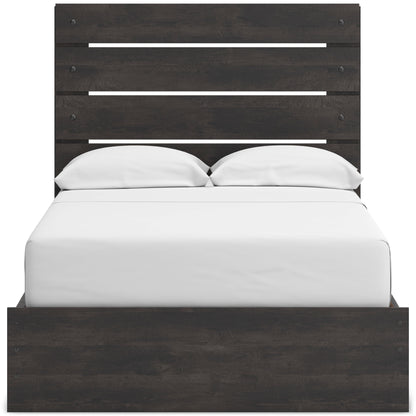 Delmorta Panel Bed with Double Storage