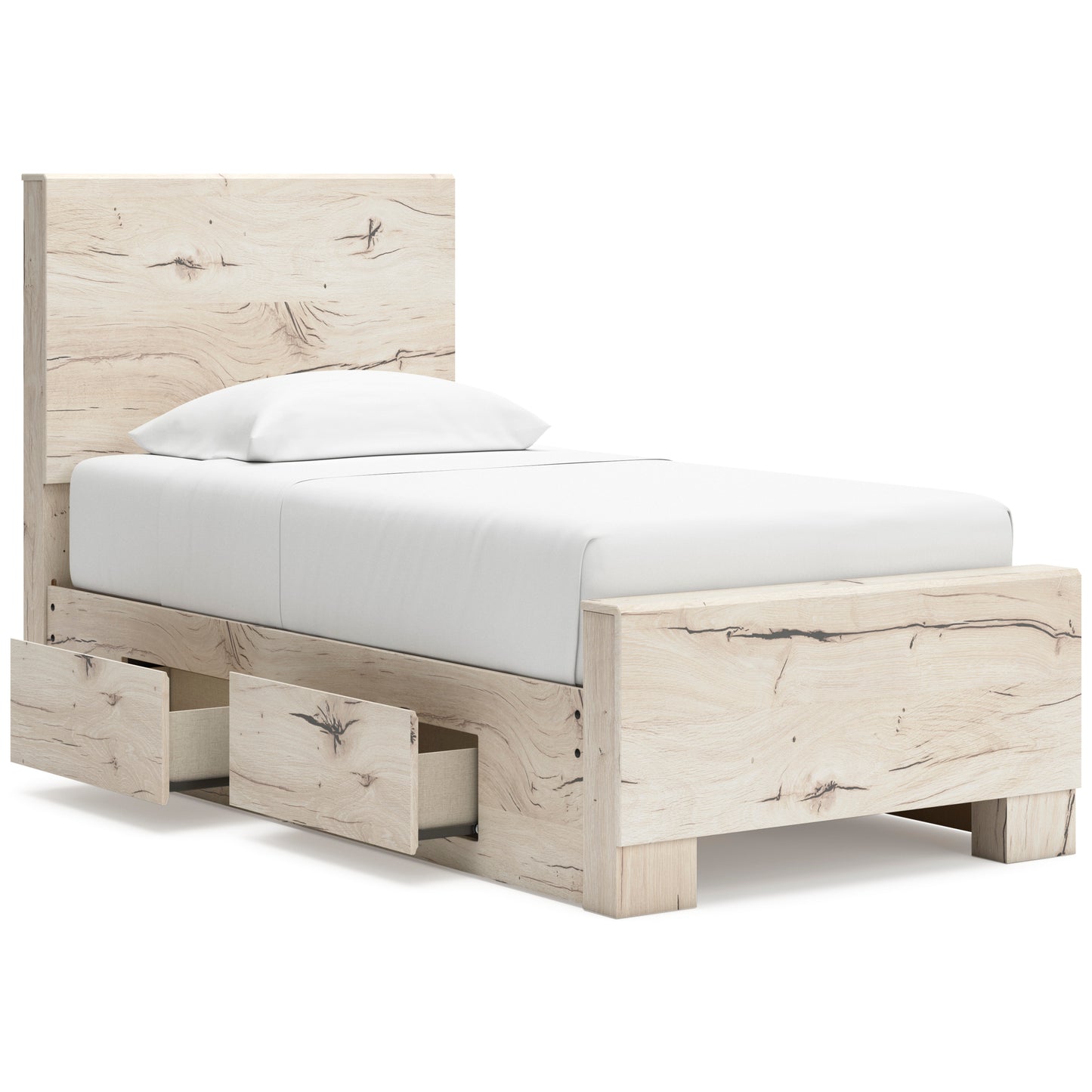 Lawroy Panel Bed with Double Side Storage