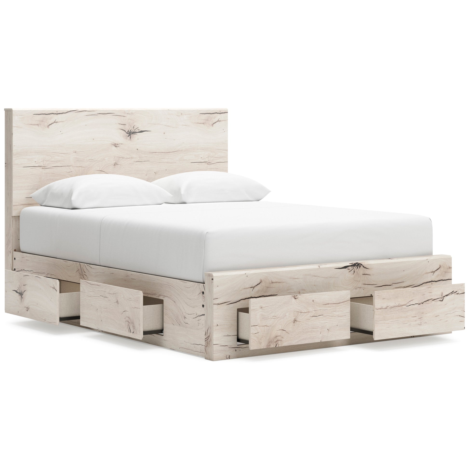 Lawroy Panel Six Drawer Storage Bed