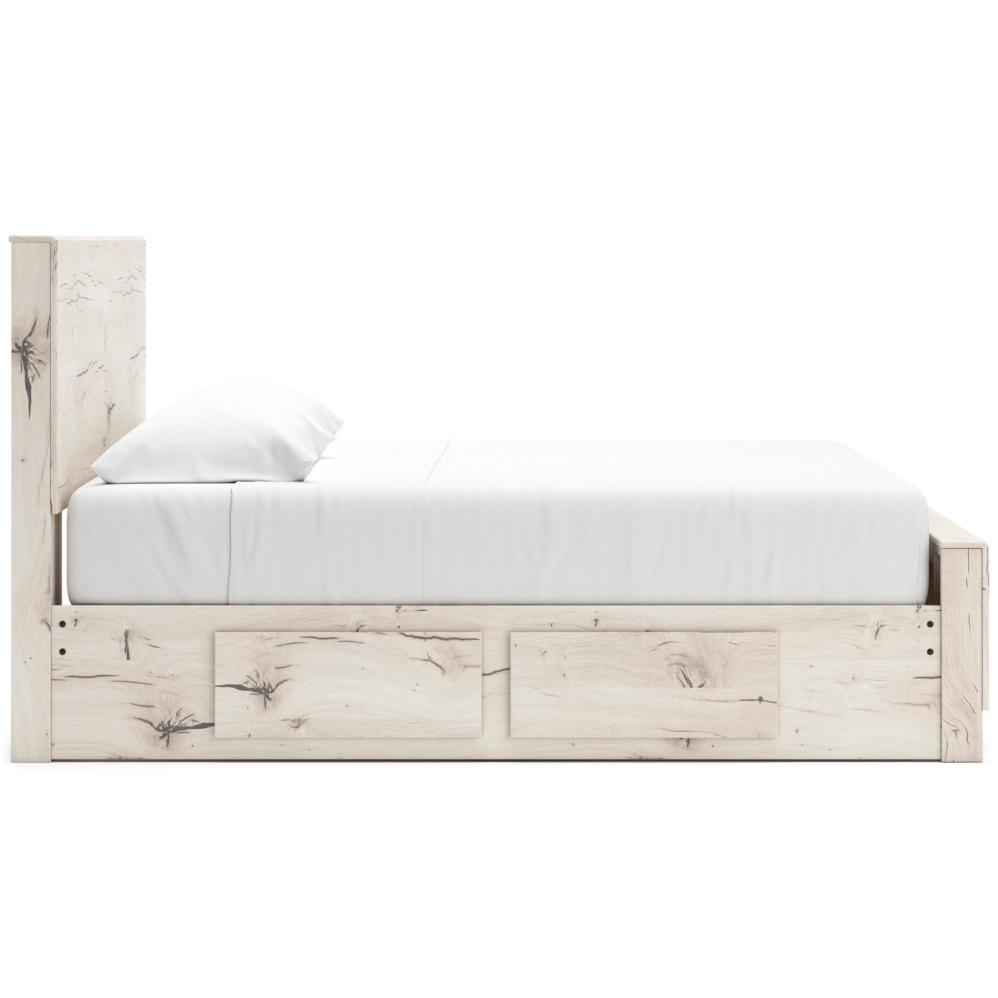 Lawroy Panel Bed with Double Side Storage