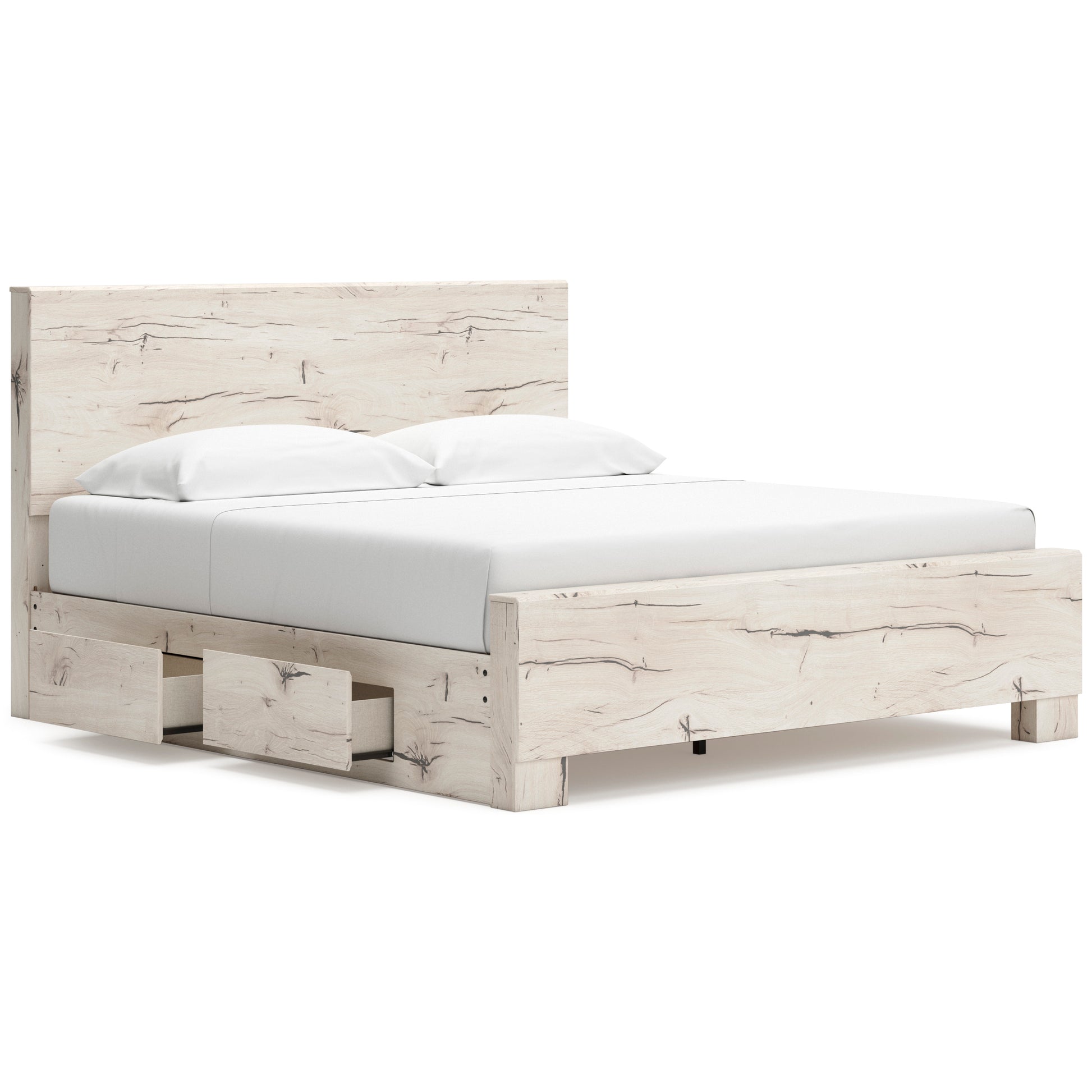 Lawroy King Panel Bed with Side Storage