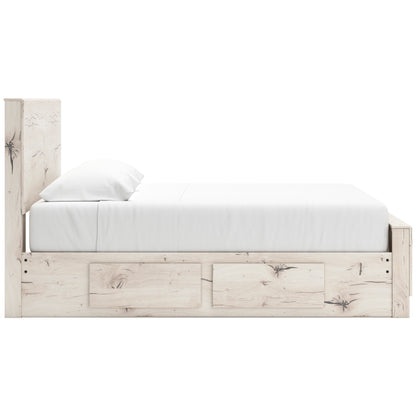Lawroy King Panel Bed with Side Storage