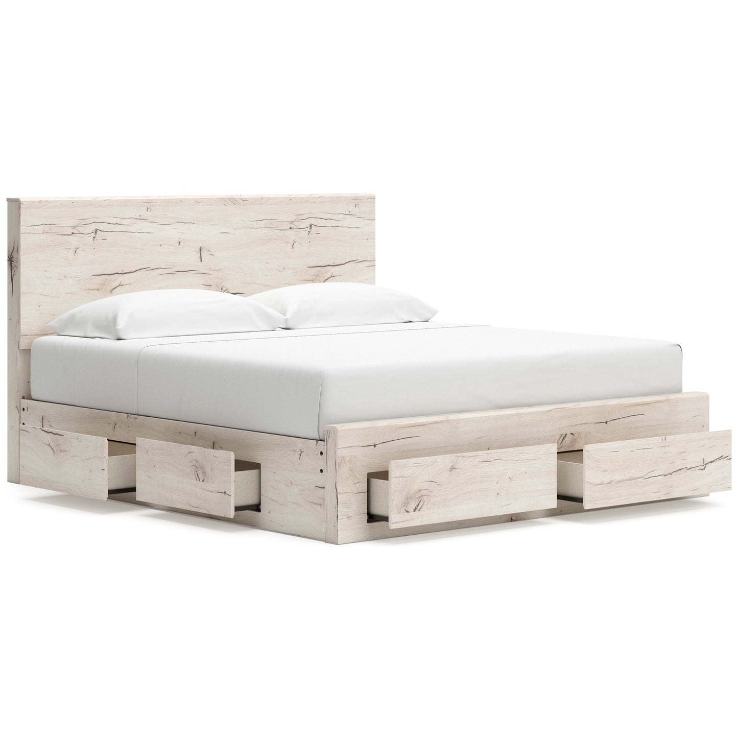 Lawroy Panel Six Drawer Storage Bed