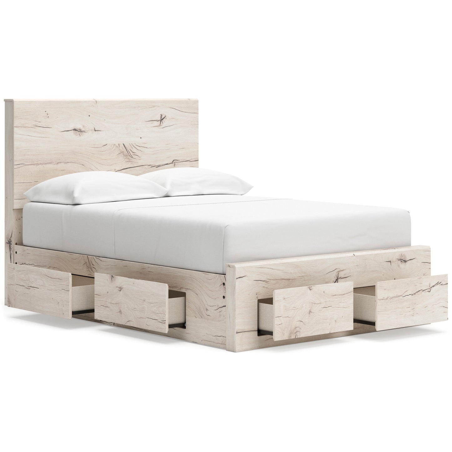 Lawroy Panel Six Drawer Storage Bed