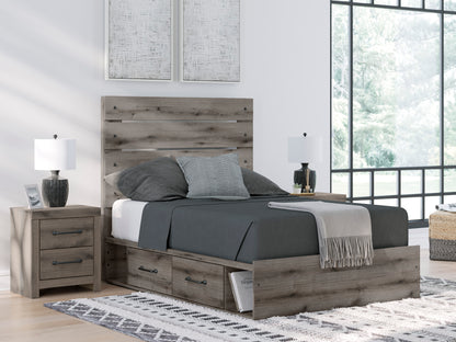 Urbanoore Panel Bed with Double Storage