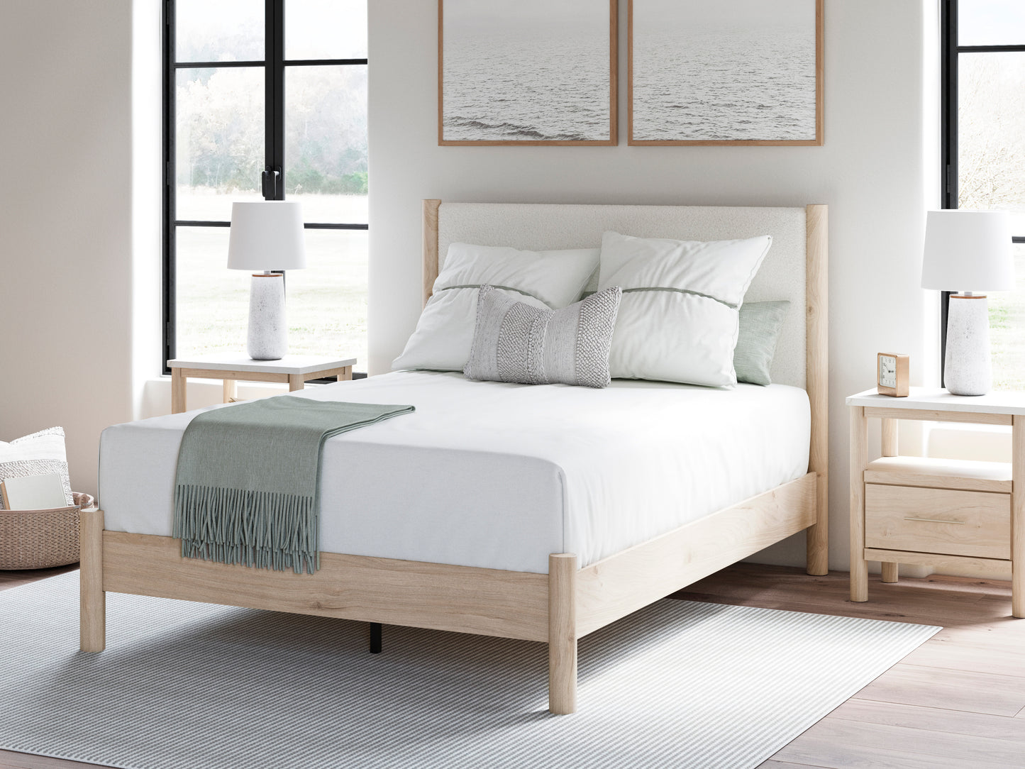 Ashley Cadmori Upholstered Panel Bed
