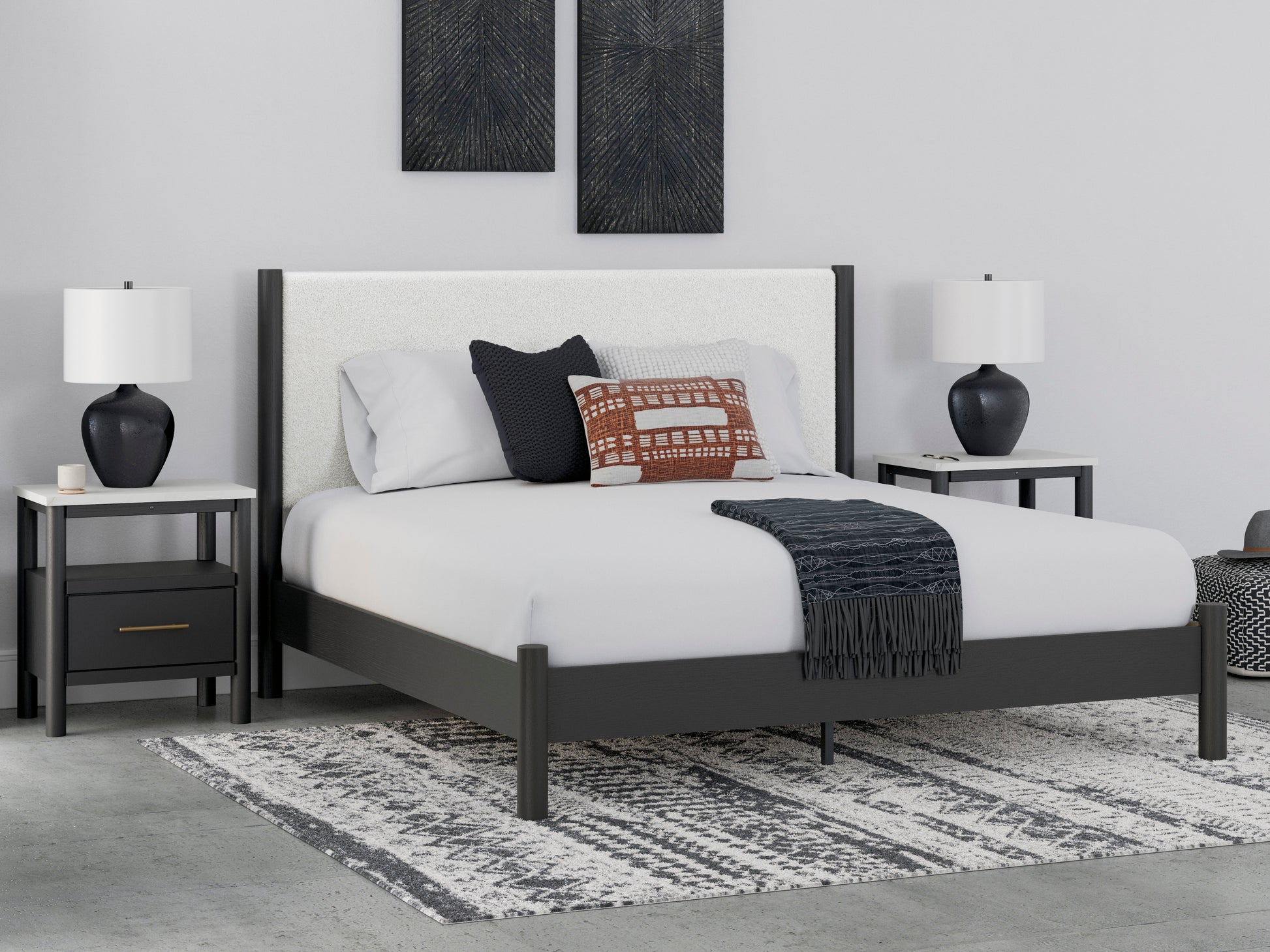 Ashley Cadmori Upholstered Panel Bed