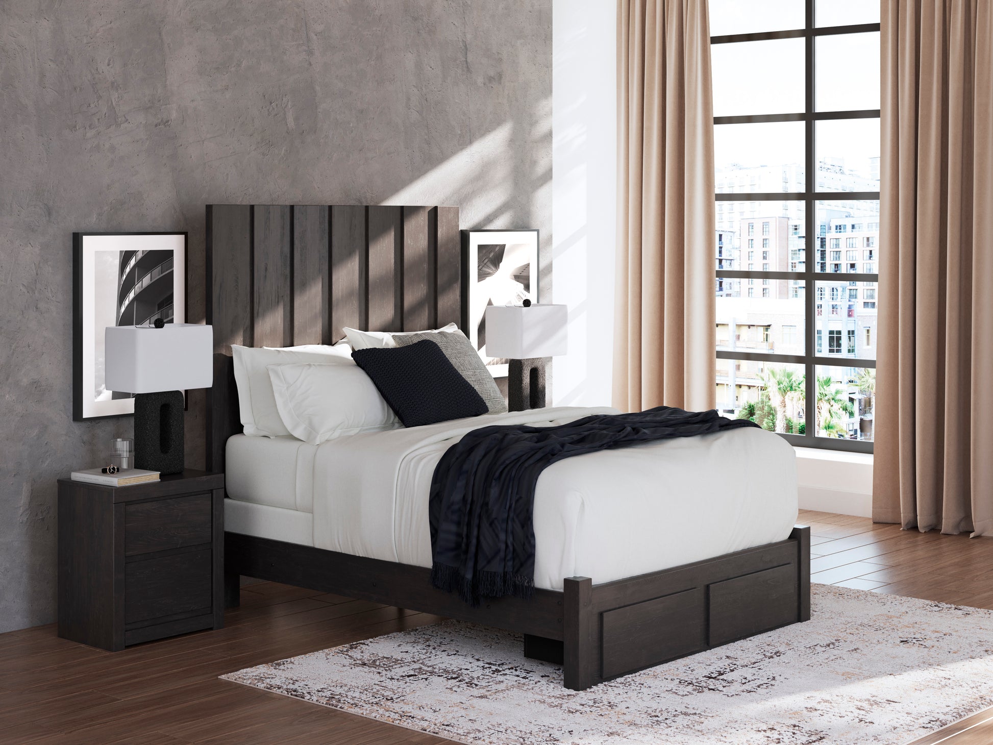 Parlayon Panel Storage Bed