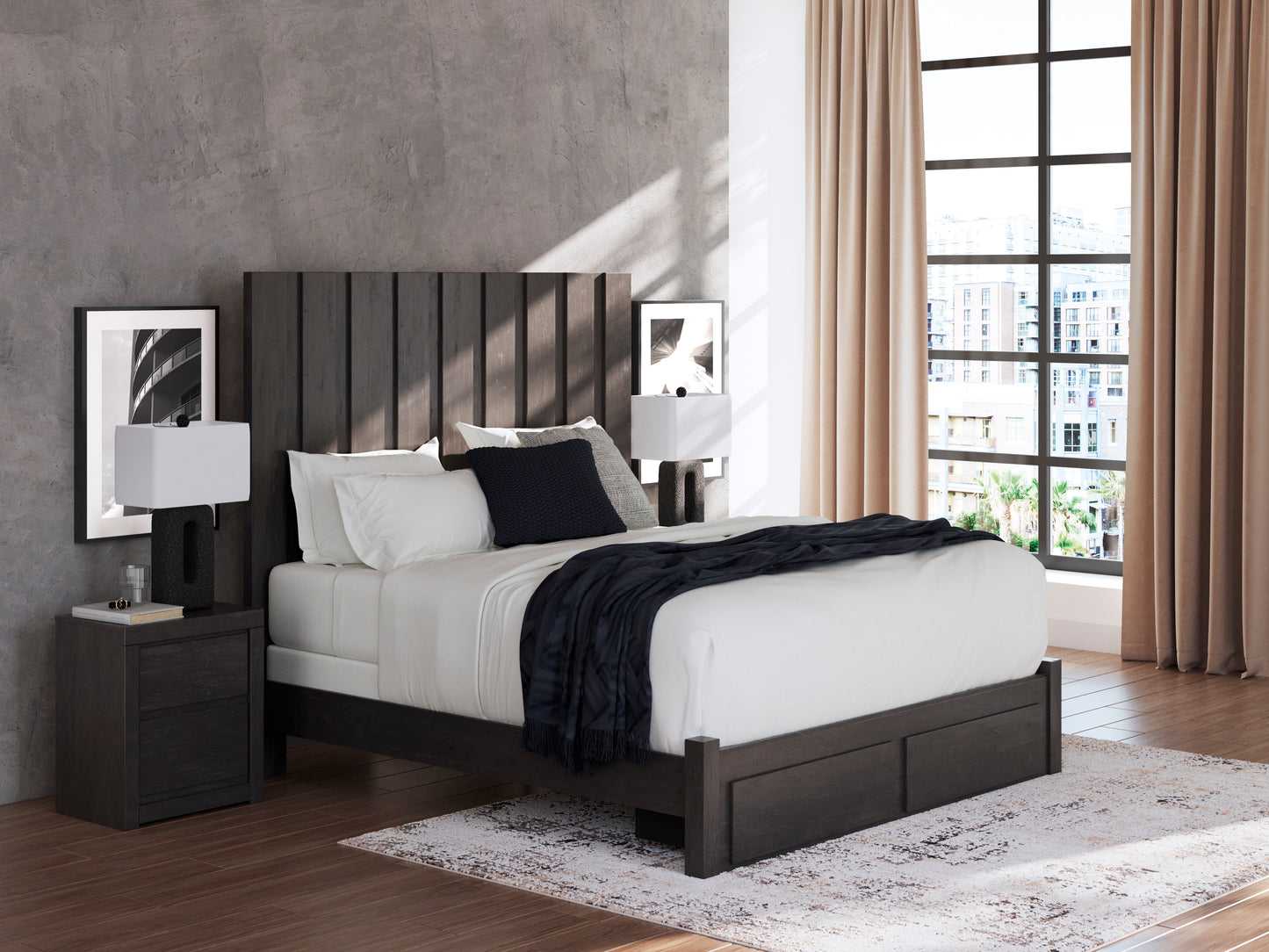 Parlayon Panel Storage Bed