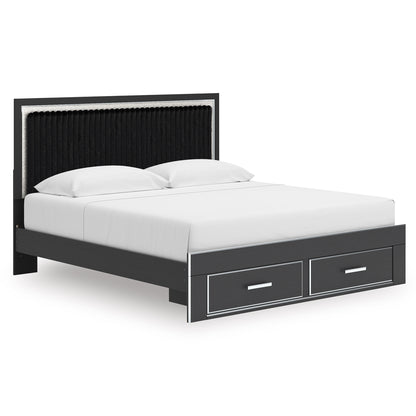 Birmonton Upholstered Panel Storage Bed