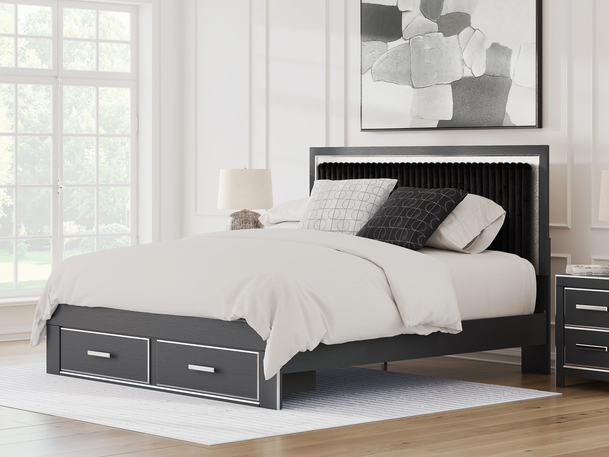 Birmonton Upholstered Panel Storage Bed