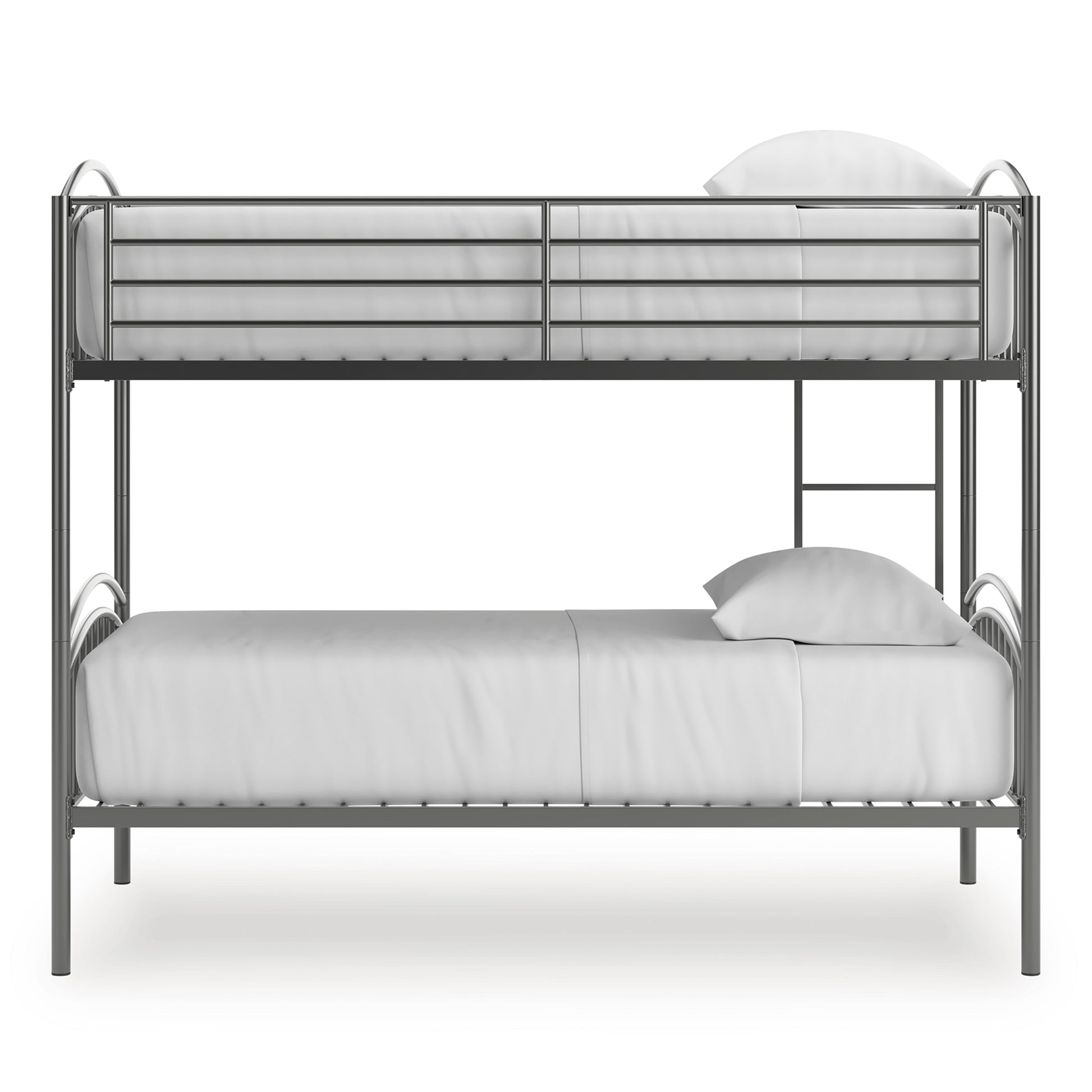 Hilletran Twin over Twin Bunk Bed with Ladder