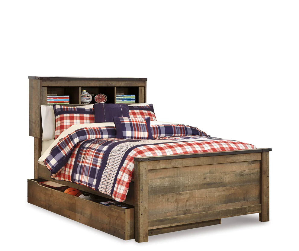 Trinell Full Bookcase Bed with Storage
