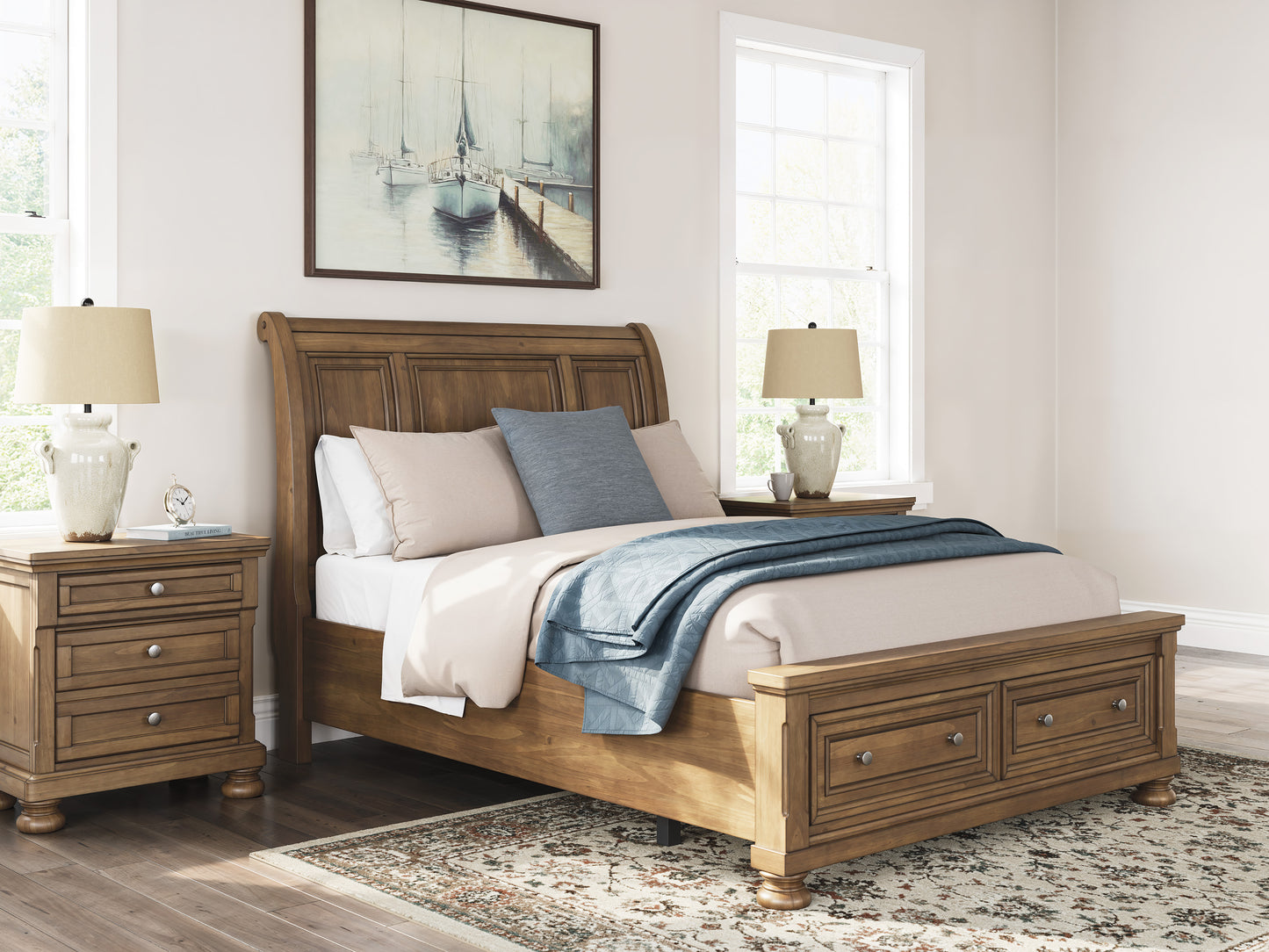 Vandenmore Storage Sleigh Bed