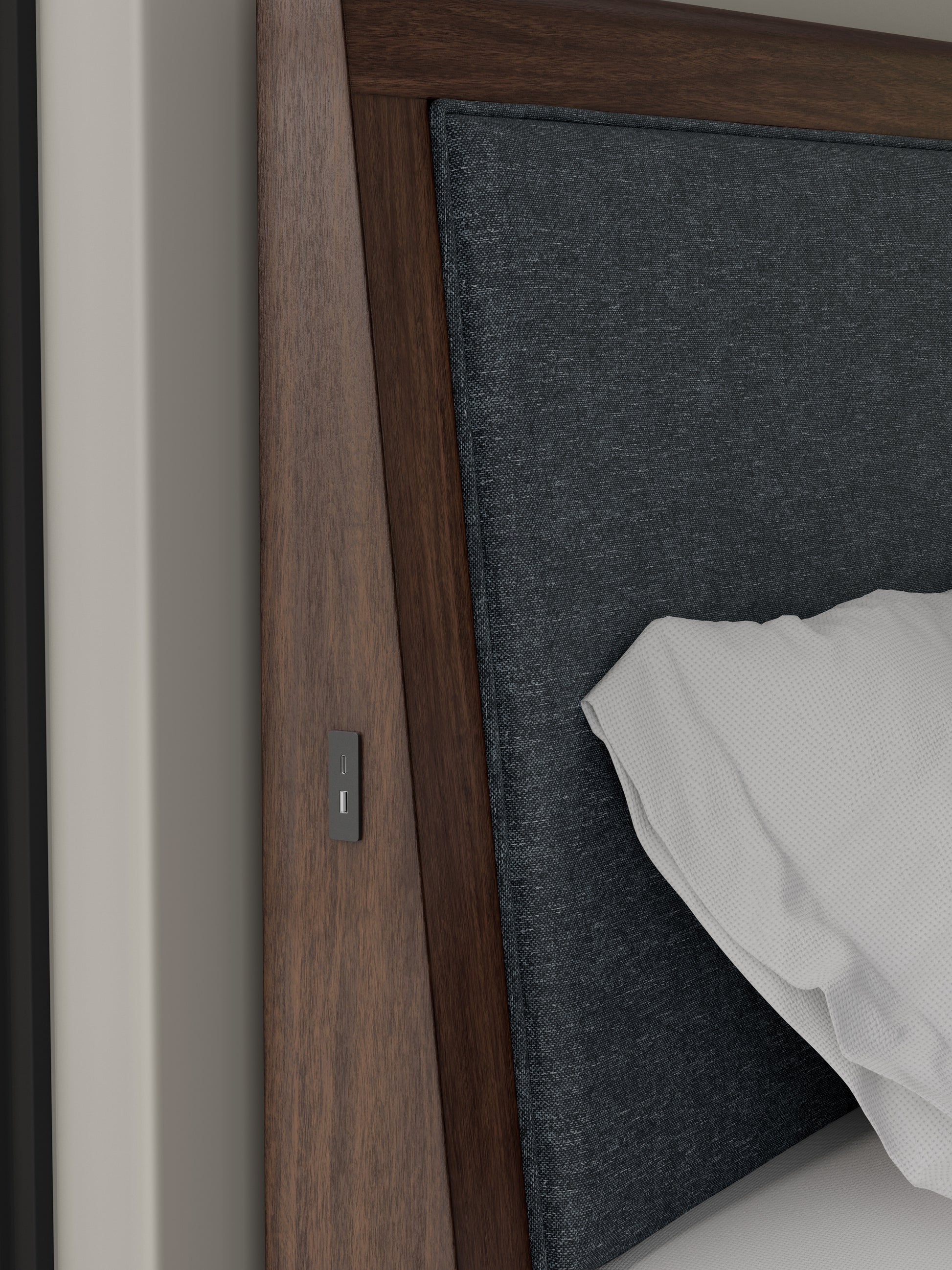 Kendamor Upholstered Panel Headboard