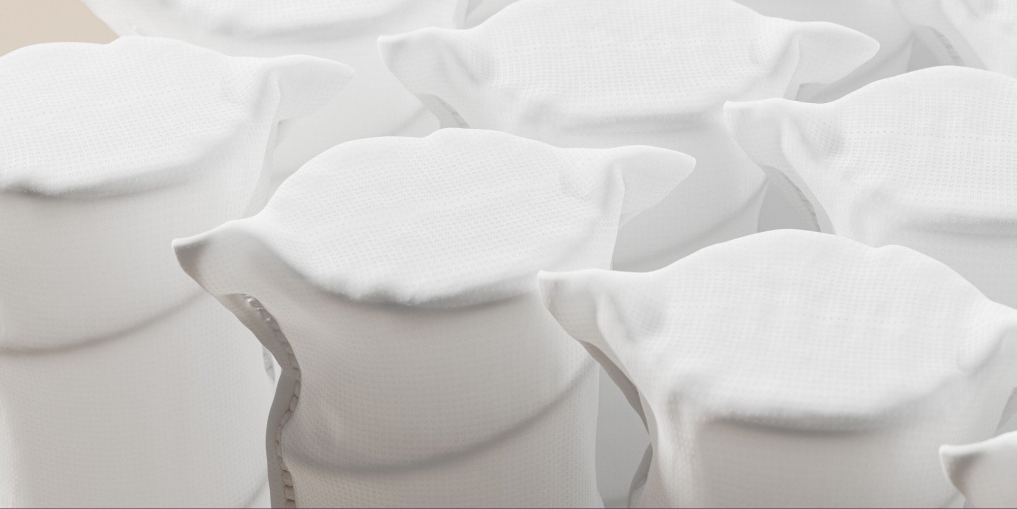 Closeup of 1000 coil density mattress technology
