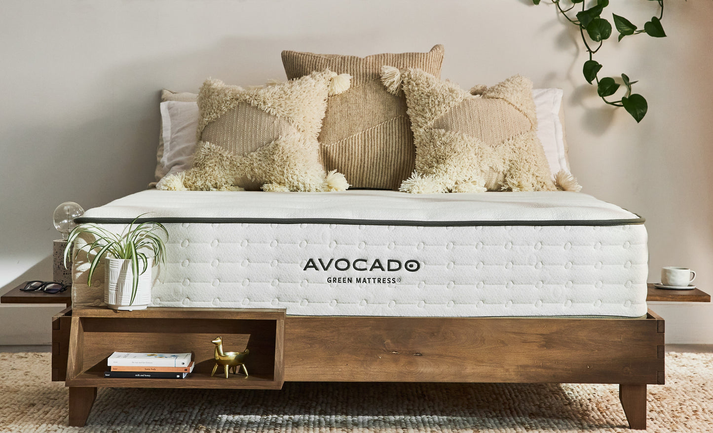 Avocado Walnut City Bed Frame California King