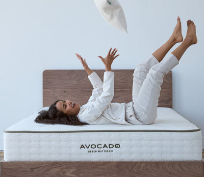 Avocado Walnut City Bed Frame with Headboard