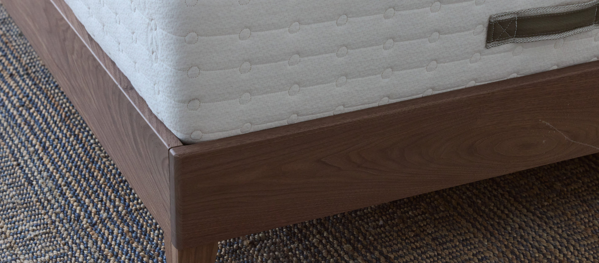 Avocado Walnut City Bed Frame with Headboard