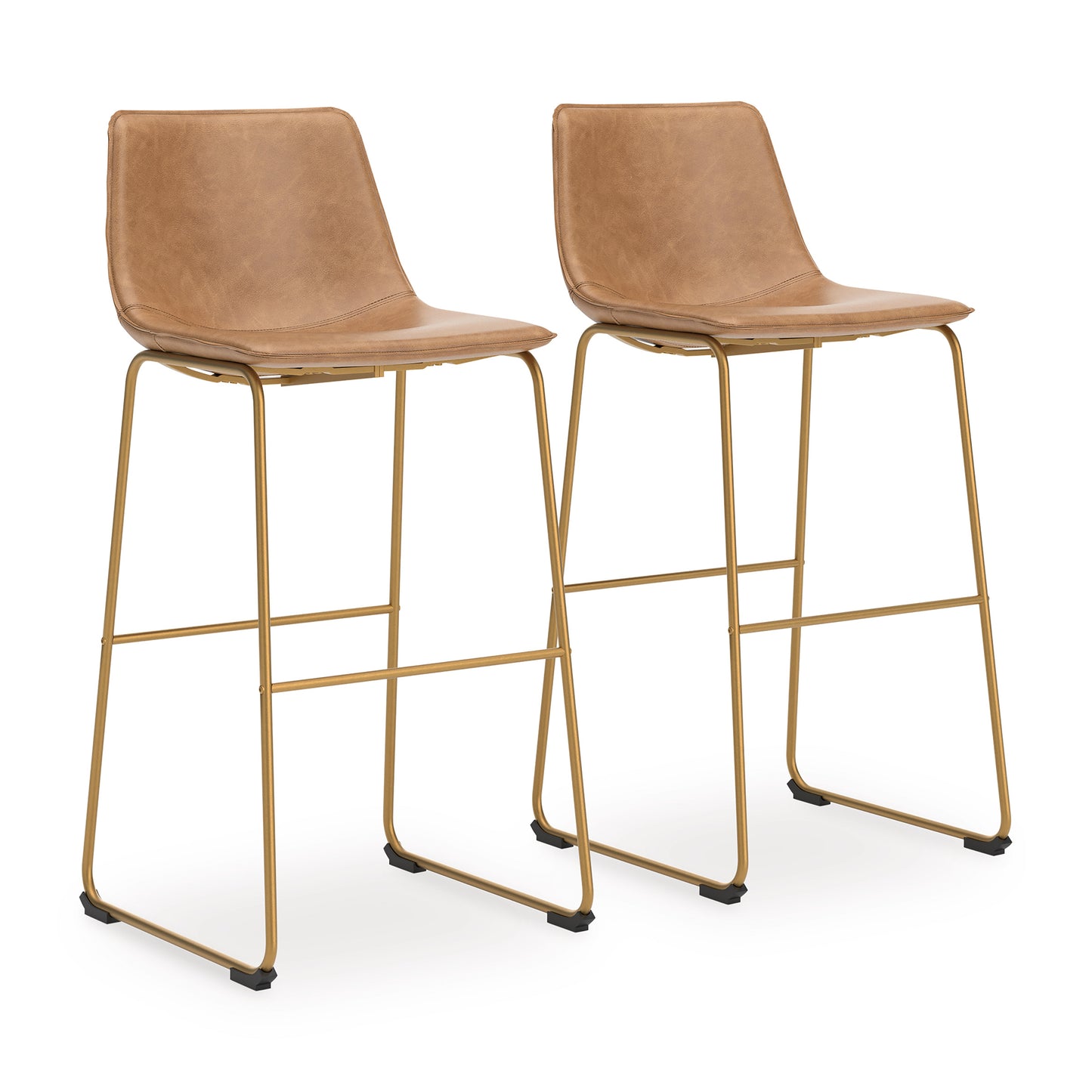 Crandox Upholstered Bar Height Barstool (Set of 2)