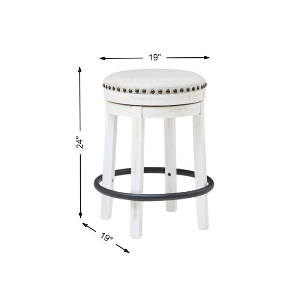 Valebeck Upholstered Counter Height Swivel Stool (Set of 2)