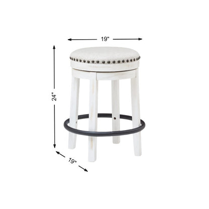 Valebeck Upholstered Counter Height Swivel Stool (Set of 2)