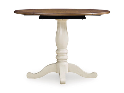 Mellintine Round Drop Leaf Dining Table
