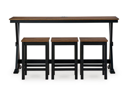 Wildenauer 4-Piece Counter Height Dining Set