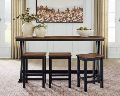 Wildenauer 4-Piece Counter Height Dining Set