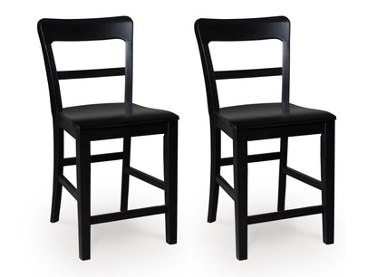 Chadworth Counter Height Barstool (Set of 2) Black