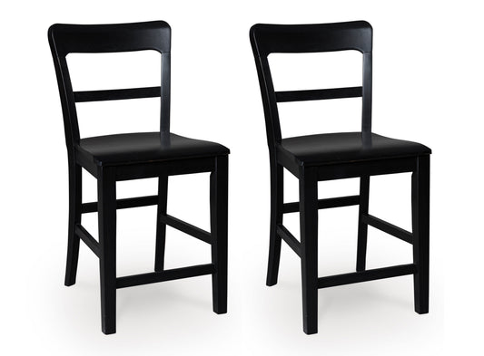 Chadworth Counter Height Barstool (Set of 2) Black