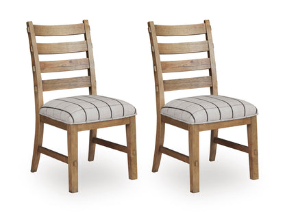 Ridgester Dining Upholstered Side Chair (Set of 2) Light Brown
