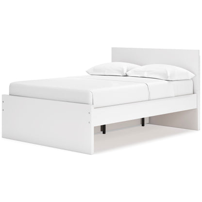 Onita Full Panel Platform Bed with 1 Side Storage