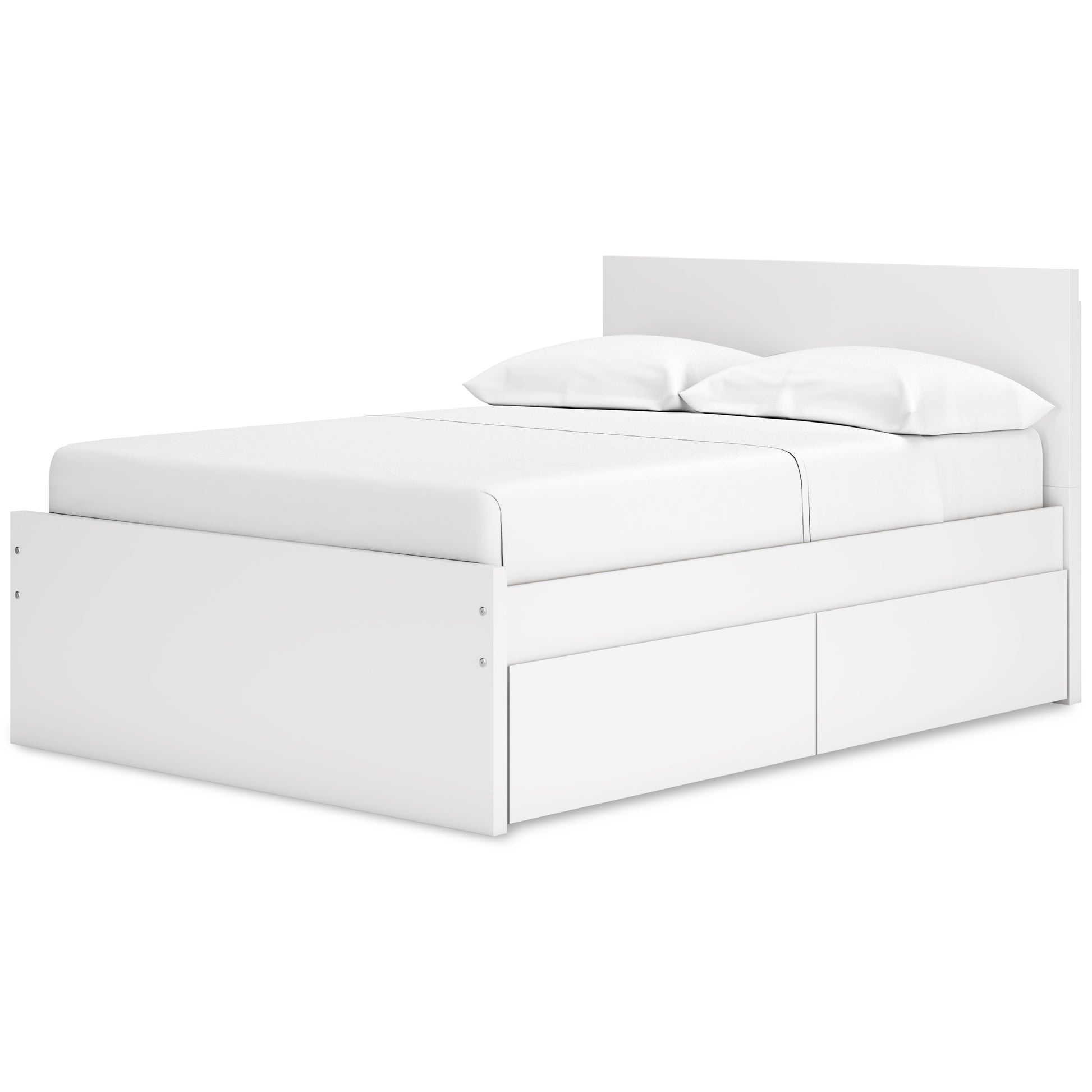 Onita Full Panel Platform Bed with 2 Side Storage