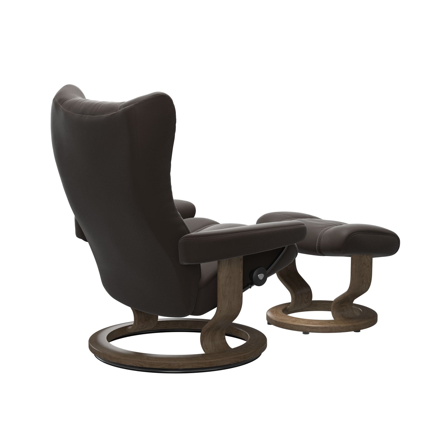 Wing Large Classic Chair and Ottoman