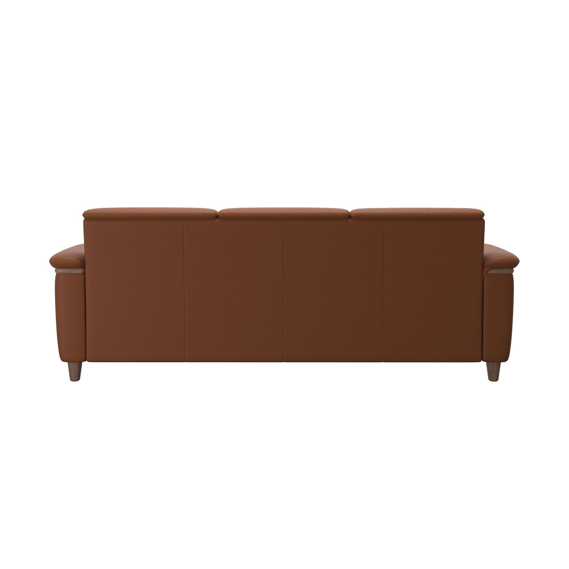 Flora Wood Leather Sofa