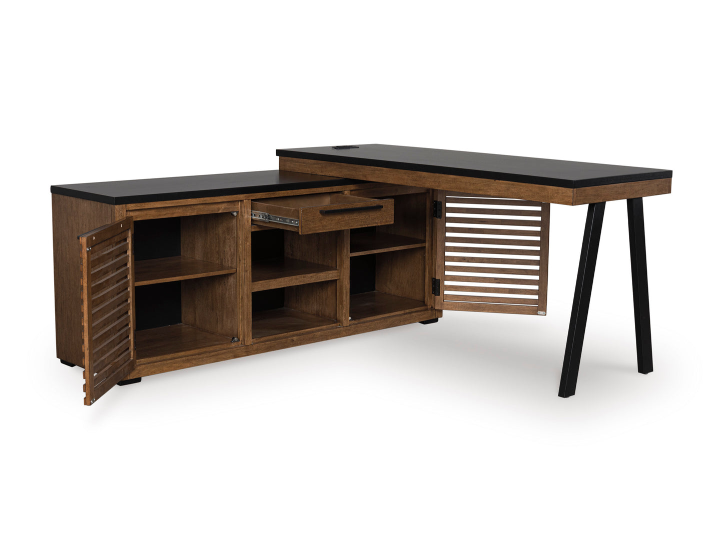 Kallari Credenza with Desk Return