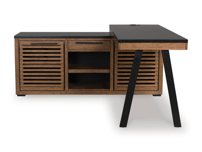 Kallari Credenza with Desk Return