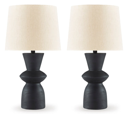 Ashley Scarbot Paper Table Lamp (Set of 2)