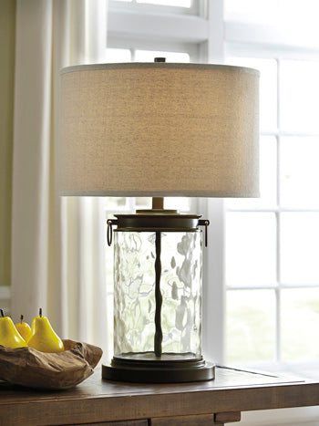 GLASS TABLE LAMP (1/CN)