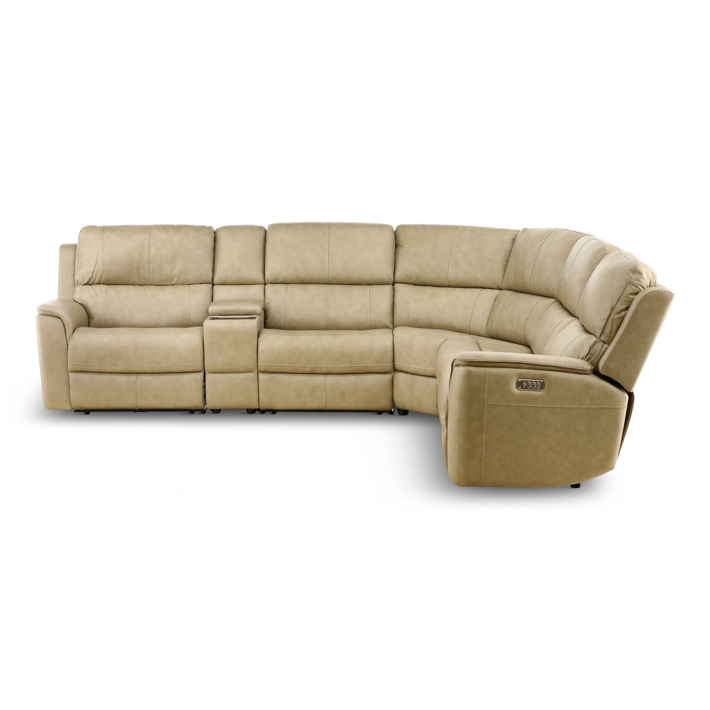 Flexsteel Karson 6-Piece Power Reclining Leather Sectional