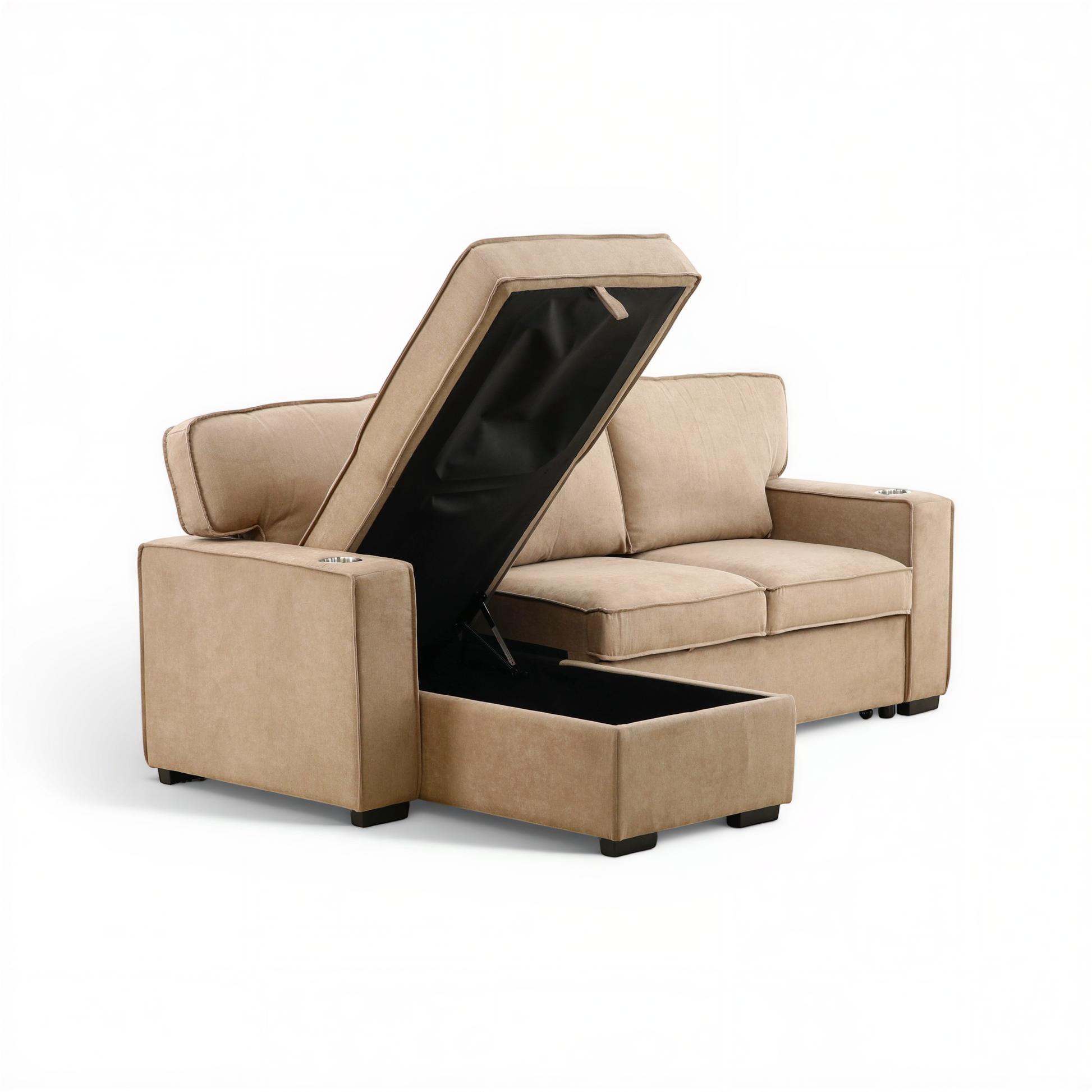 Finn 2-Piece Sofa Chaise with Pullout