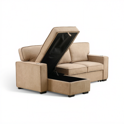 Finn 2-Piece Sofa Chaise with Pullout